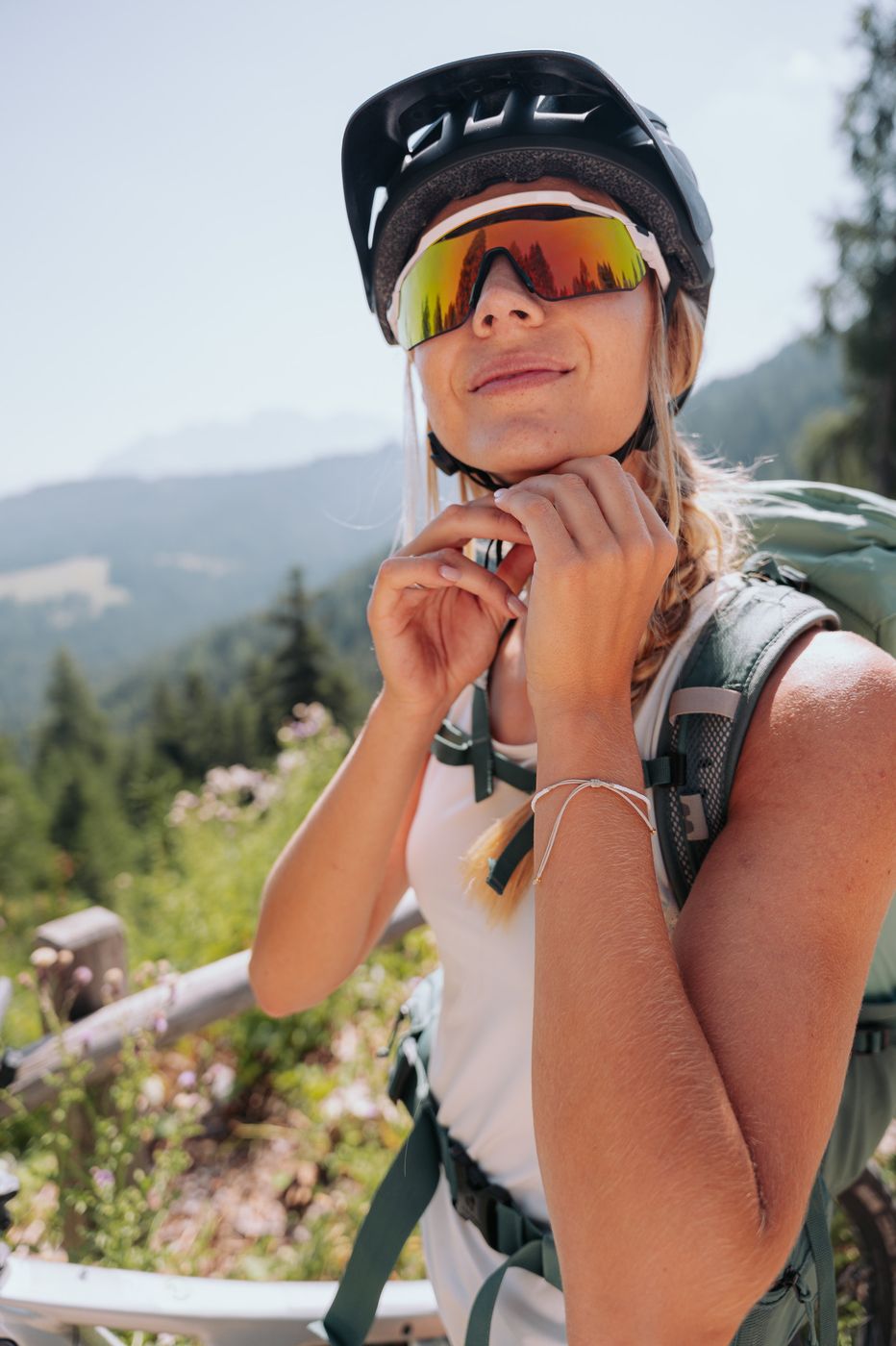 Bike-Shooting mit Helm