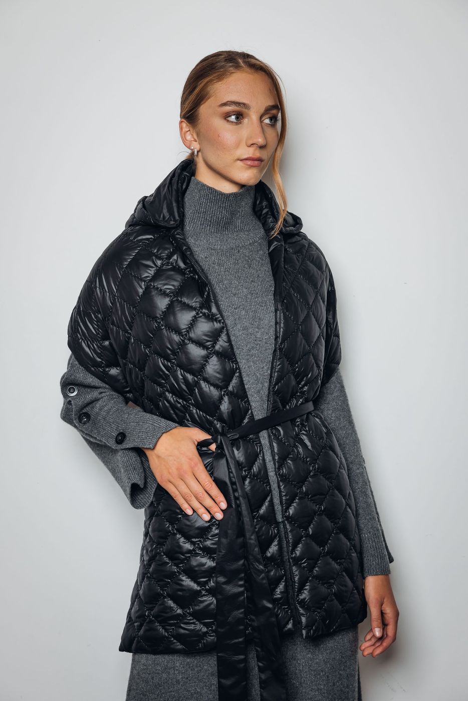 Steppjacke im Studio