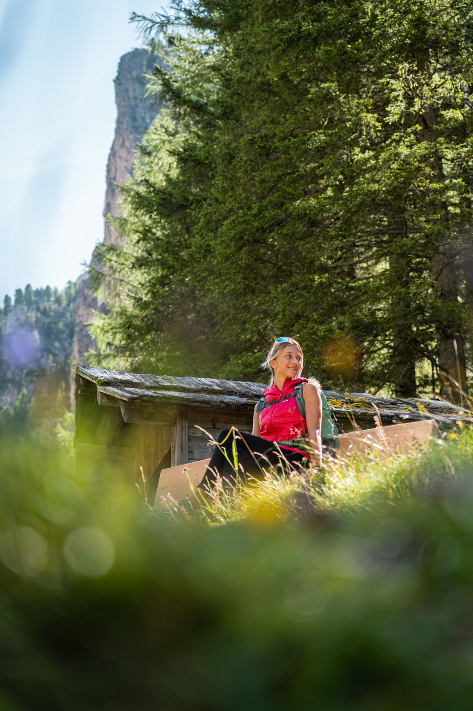 Pause an der Hütte